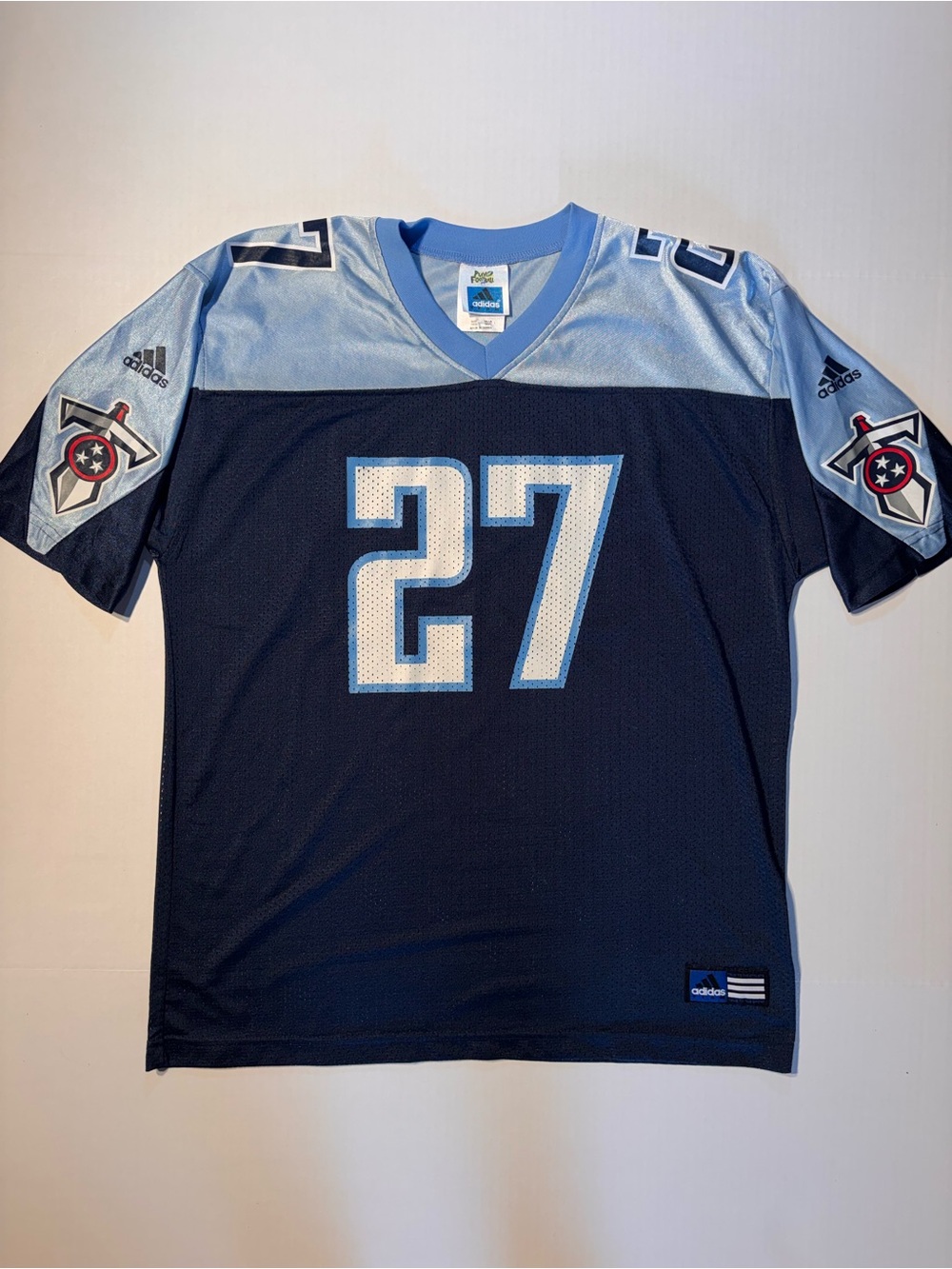 Vtg Adidas Tennessee Titans Eddie George #27 NFL Jersey Youth XL Adult Medium
